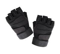 CONGARTENO Moufles Demi-Doigts Tactiques Chauds pour Cyclisme et Sports de Plein Air Taille M Noirs Respirants Antichocs et Anti-Transpiration Confortables et Adaptés au Vélo et à la