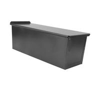 CONGARTENO Moule à Toast Antiadhésif avec Couvercle Boîte Grise Rétro pour Cuisson Gâteau Pizza et Desserts Facile à Démouler et Nettoyer