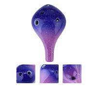 CONGARTENO Ocarina Céramique Style Bouteille pour Débutants Instrument de Musique Ethnique Ocarina pour Finition Dégradé Étoilé