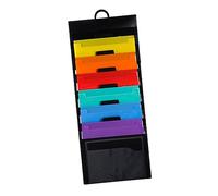 CONGARTENO Organisateur de Documents Plastique Suspendu Portable Sac de Rangement Mural Épais Compartiments Dossier Multifonction Bureau et Maison