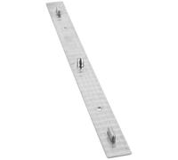 CONGARTENO Outil de Dessin d'Animation en Métal 25 CM Règle de Positionnement à Trois Trous pour Artistes et Création en Extérieur