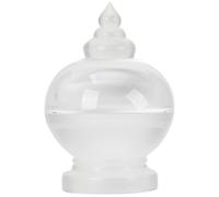 CONGARTENO Pagode Bouddhiste en Acrylique Blanc Petit Format Ornement Religieux de Bouddha Décor D’Offrande pour Maison et Collection Monument Bouddhiste Décoratif Léger et Solide