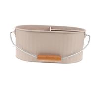 CONGARTENO Panier de Rangement Salle de Bain Métal Minimaliste avec Poignée Grand Bac de Stockage Polyvalent pour Accessoires de Toilette et Serviettes