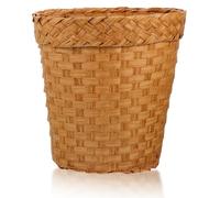 CONGARTENO Panier de Rangement Tissé Polyvalent sans Couvercle pour Déchets et Objets Divers Corbeille Stable et Résistante pour Salle de Bain Chambre ou Bureau Design Couleur Aléatoire