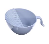 CONGARTENO Passoire à Riz Multifonction 26x19,5x12,5 Cm En Polypropylène Gris Avec Poignée Tamis à Riz à Fentes Fines Pour Lavage Rapide La Cuisine Et Préparation D'aliments Portable