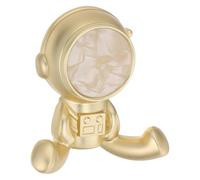 CONGARTENO Patère Murale Autocollante Astronaute 1 Pièce, Crochet Mural Utilitaire en Plastique Blanc Coquillage, Cintre pour Vêtements, Chapeaux, Serviettes, pour Entrée, Salle de Bain