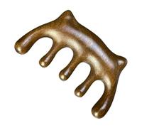 CONGARTENO Peigne de Massage Bois à Dents Larges pour Massage Du Crâne Outil Manuel être Soulage Tension Musculaire Design Créatif et Confortable pour Chevelu