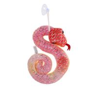 CONGARTENO Peluche Serpent Rouge Doux et Sûr Symbole et Sagesse Chinoise Décoratif pour Fêtes Animal Peluche Réaliste et Fait Main
