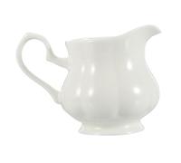 CONGARTENO Pichet à Lait Céramique Blanche Cruche pour Sauce et Café Design Créatif et Polyvalent pour Maison et Café