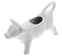 CONGARTENO Pichet à Lait en Céramique 40 Ml Forme Vache Blanche Tasse à Lait Miniature pour Café et Thé Compact et Léger Cuisine Restaurant et Salle à Manger
