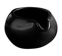 CONGARTENO Pichet Lait en Céramique Noir, Distributeur de Lait Mini Poignée Antidérapante et Bec Verseur, pour Cafés et Restaurants