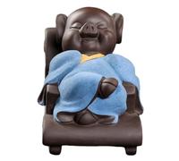 CONGARTENO Pig-Shaped Tea Pet Ornament Fine Polished Desktop Decoration for Tea Tables and Home Adornment Stylish Household Figurine