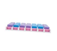 CONGARTENO Pilulier Semainier 28 Compartiments Détachable Boutons, Boîte de Rangement Portable en Plastique, Organiseur Remède pour Usage Hebdomadaire, Pratique pour Voyage et Domicile,