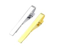 CONGARTENO Pince à Cravate Argenté Design Simple et Élégant Clip de Maintien Sécurisé pour Hommes et Femmes Pratique à Utiliser Ressort Intégré pour Tension Optimale