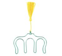 CONGARTENO Pince à Partitions en Métal avec Pompon Vert Porte-Livres de Musique Pratique et Résistant Clip Notes Musique pour Piano Guitare et Partitions Maintien Sécurisé des Pages par