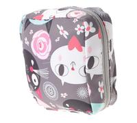 CONGARTENO Pochette Menstruelle Rangement Pour Serviettes Hygiéniques Motif Dessin Animé Avec Fermeture Éclair Pour Femme Voyage Ou Usage Quotidien