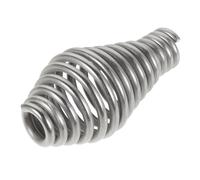 CONGARTENO Poignée de Rechange en Acier Inoxydable à Ressort Unilatéral pour Poêle à Bois - Poignée Conique Résistante la Chaleur - Accessoire 1 Pièce pour Barbecue, Chaudière et Foyer -