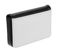 CONGARTENO Porte Cartes PU Noir Étui de Protection pour Cartes de Visite et Identité Pratique et pour Voyage et Utilisation Gestion Facile