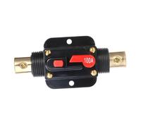 CONGARTENO Porte-fusible Étanche avec Disjoncteur Réarmable pour Protection Système Audio Voiture Dc Bouton-poussoir Pratique pour Réinitialisation Rapide Compatible et