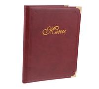 CONGARTENO Porte Menu avec Couverture Transparente Porte Carte Prix Restaurant et Élégant pour Menus et Photos de Plats