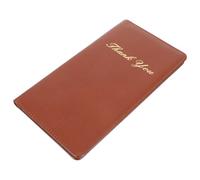CONGARTENO Porte-Menus Magnétique Marron en PU pour Restaurant, Organisateur de Carnet de Notes Porte-Stylo et Pochette, Support de Tickets de Caisse et Porte-Cartes, Accessoire Professionnel