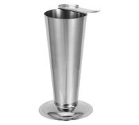 CONGARTENO Pot Distributeur Inox 304 Grand Format Cône Inversé, Tube de Rangement pour Pinces à Épiler et Boules de Coton, Bocal Multifonction pour Laboratoire et Salon de Beauté, Entretien