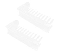 CONGARTENO Présentoir à Cartes de Vœux en Acrylique Transparent Lot de 2 12 Emplacements Organiseur Multifonction pour Cartes Postales Photos et Brochures pour Bureau et Comptoir de