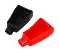 CONGARTENO Protection Bornes Batterie PVC Cache Positive et Négative Isolant Court-circuit Kit Rouge et Noir Facile Installation et Transport pour Voiture