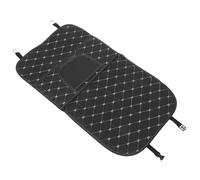 CONGARTENO Protection Siège Auto Arrière Cuir Noir Protège Dossier Salissures et Coups Organiseur Siège Voiture Pratique et Stable Compatible Banquette Arrière