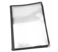 CONGARTENO Protège Menu Transparent PVC Couverture Protectrice Pages pour Restaurant Bar Protège la Carte et Prolonge Durée de Vie