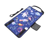 CONGARTENO Rallonge de Siège Avion pour Garçon Fille Lit de Voyage Portable Confortable et Respirant Adapté Aux Avions et Trains avec Design Attrayant Bleu Étoilé