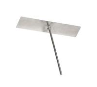 CONGARTENO Râteau à Crêpes en Acier Inoxydable Grand Format Ustensile Cuisine pour Crêpes et Omelettes Outil pour Étaler Beurre Adapté Poêle et Crêpière Surface Lisse et Polie