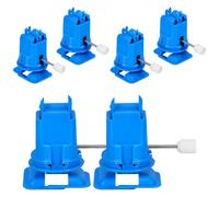 CONGARTENO Robot à Pattes à Remontoir Bleu Lot de 6 Pièces Mécanisme de Marche Mécanique pour DIY Accessoires Créatifs pour Garçon et Filles Rétro Éducatif et Ludique