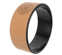 CONGARTENO Roue de Yoga Liège Naturel Antidérapante pour Gymnastique et Kinésithérapie Renforcement Du Dos et Flexibilité Accessoire Sportif Portable pour Entraînement et Fitness