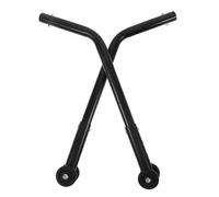 CONGARTENO Roues Anti-basculement en Alliage D'aluminium, Paire de 2 Roues Noires pour Fauteuil Roulant, Accessoire Mobilité Robuste, Système Prévention Anti-recul, Aide la Stabilité