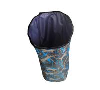 CONGARTENO Sac à Dos Étanche pour Tambour Africain Oxford Camouflage Bleu Grand Sac de Transport Léger et Résistant pour Djembé avec Fermeture Éclair Fluide