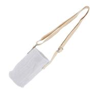 CONGARTENO Sacoche Isotherme pour Bouteille d'eau Garçon et Filles Blanche, Manchon de Conservation Chaleur en Toile, Porte-Bouteille Léger Poignée, pour Transport et Activités de Plein Air,