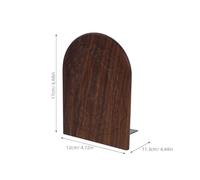 CONGARTENO Serrage-Livres Religieux en Bois Massif Couleur Carbone Décoration en Arche Élégante Statue de Jésus Catholique Sculptée à la Main Support Antidérapant pour Étagère Bureau et