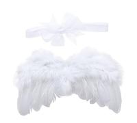 CONGARTENO Set Ange et Tête pour Garçon Fille Costume Fée Cosplay Accessoires Photo Festival Garçon Fille
