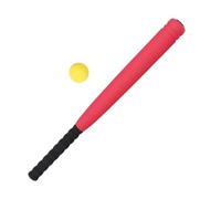 CONGARTENO Set de Baseball EVA Résistant pour Garçon Fille Extérieur pour Entraînement et Jeu Plein Air Kit Sport Parent Garçon Fille avec Batte de Rouge Filet