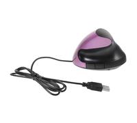 CONGARTENO Souris USB Verticale Ergonomique Repose-Poignet pour Ordinateur Portable, 5 Boutons Filaire, Confortable Et Compacte, Couleur Violette, Usage Bureau Et Télétravail