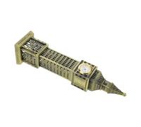 CONGARTENO Statue Big Ben Vintage Alliage Modèle Européen Rétro Élégant pour Décoration Bureau et Salon Figurine Métallique Grand Monument Londres