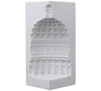 CONGARTENO Statue Décorative Architecture Romaine en Résine Modèle Créatif Panthéon Ornement de Table pour Décoration Salon Bureau Serrage-Livres Artistique Unique Décoration Intérieure