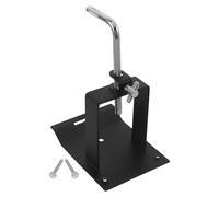 CONGARTENO Support de Cloche pour Batterie en Acier Robuste, Porte-percussion à Bras Coudé Réglable, Accessoire de Montage Stable pour Tambourin et Bloc de Percussion, pour Studios