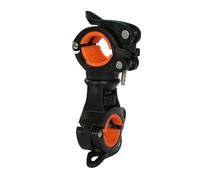 CONGARTENO Support Lampe de Poche Orange Antidérapant et Résistant Aux Chocs Fixation Pratique pour Cyclistes Installation Facile et Compatible VTT et Vélos de Route