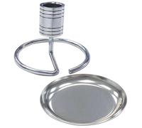 CONGARTENO Support Porte-bâtons de Moxa Acier Inoxydable Résistant Chaleur Plateau Collecteur de Cendres pour Usage Domestique