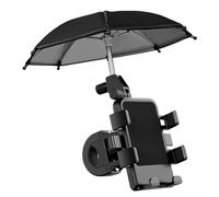 CONGARTENO Support Téléphone Vélo Électrique avec Parapluie Pare-Soleil Maintien Abs Silicone Compatible Motos et Vélos Compact Portable pour Activités Plein Air