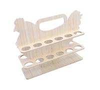 CONGARTENO Support Œufs Bois à Deux Empilable Casier et Rangement Œufs Pratique pour Table de Cuisine Créatif Forme de Poule