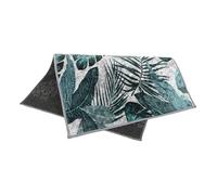 CONGARTENO Tapis Carré Naturel Motif de Bananier Paillasson Chambre Salon Tapis Dintérieur Lavable et Réutilisable