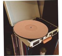 CONGARTENO Tapis Liège pour Platine Vinyle Antistatique Absorbant Les Chocs Protège Disques Vinyles et Améliore la Qualité Sonore Mat de Remplacement Simple et Élégant pour Tourne Disques